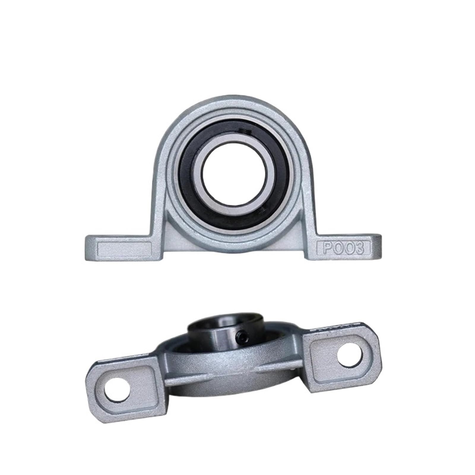 Cuscinetto con supporto integrato 4/10 pezzi in lega di zinco diametro 8mm 10mm 12mm 17mm cuscinetto a sfere con foro supporto montato blocchetto di cuscino(KP006 30mm,4pcs)