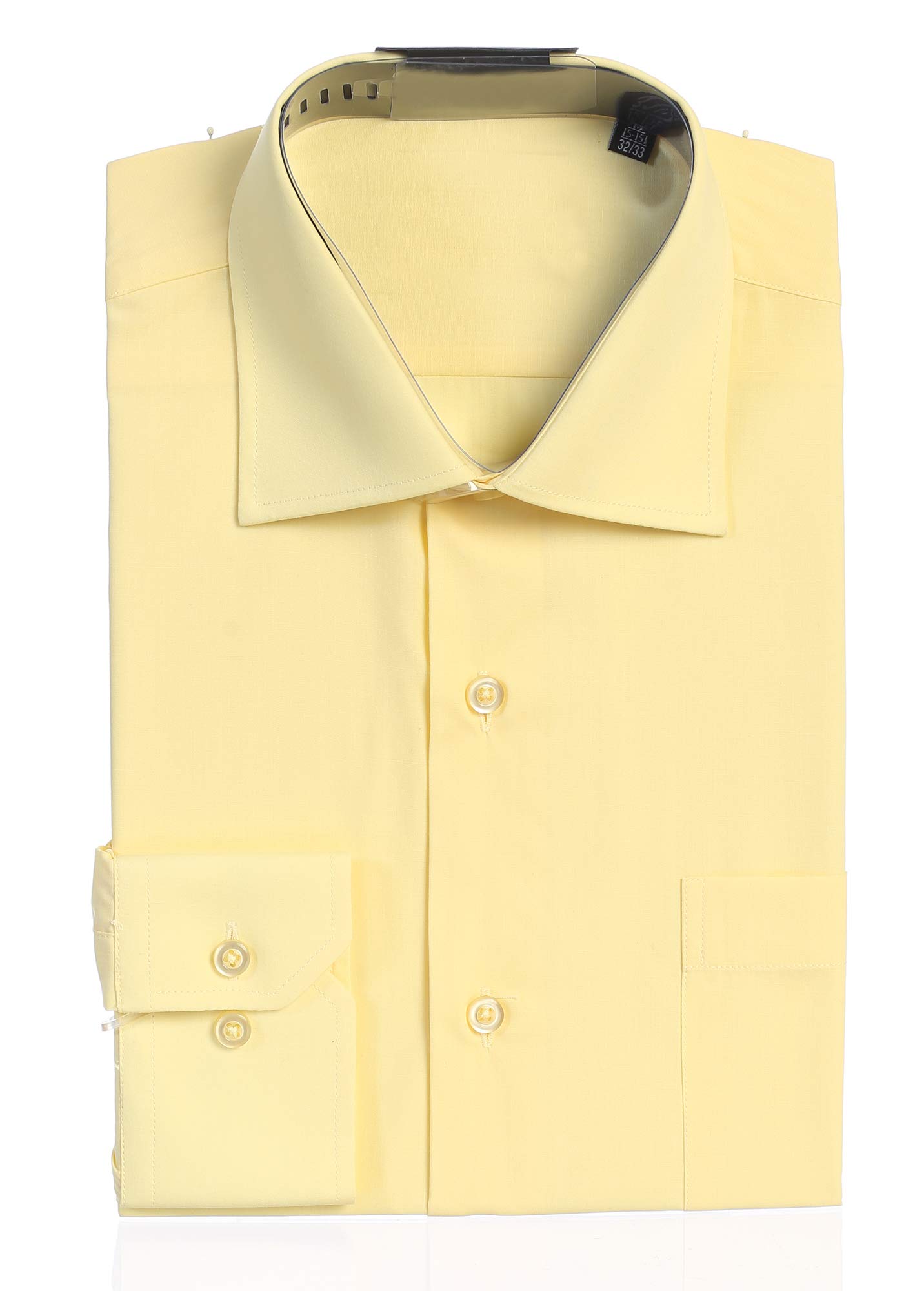 Men's Premium Fashion Fit Lemon-Light Yellow Color Dress Shirt (Lemon-Light  Yellow, Small 14-14.5 Neck/32-32 Sleeves) at Amazon Men's Clothing store