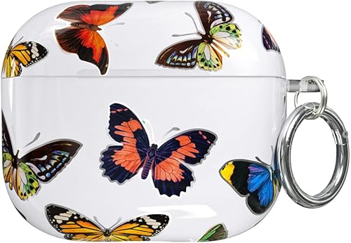 Miniatura 49 de Velvet Caviar Funda compatible con AirPods de tercera generación con llavero – Lindas fundas protectoras duras para AirPod 3 para mujer – Rosa