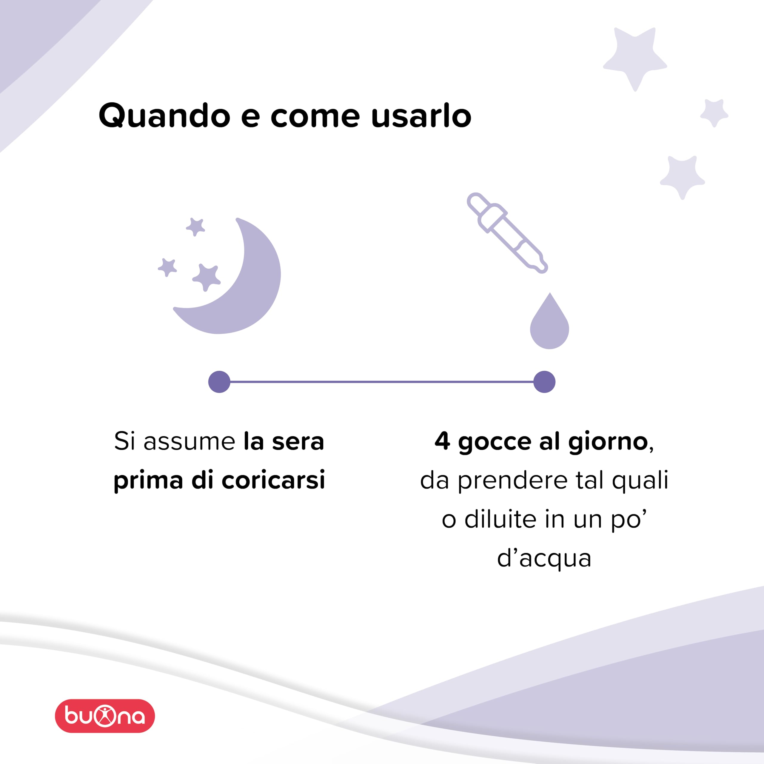 Buona Circadiem Melatonina Bambini Gocce 20 ml, Melatonina Pura al 99%, Contribuisce alla Riduzione del Tempo Richiesto per Prendere Sonno e Mantenere i Ritmi Fisiologici del Ciclo Sonno-Veglia