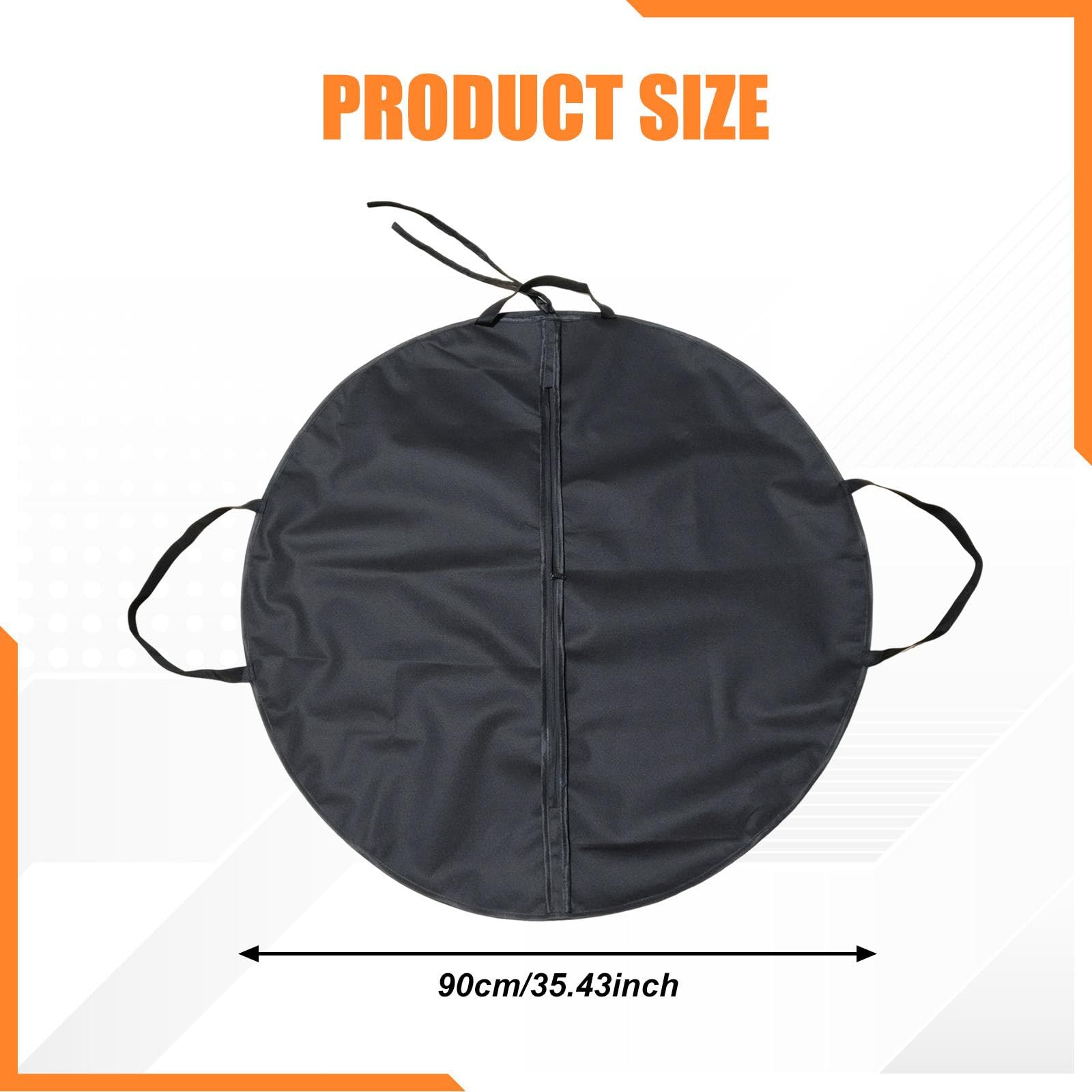 Oshhni Bolsa de Almacenamiento con Cremallera para tutú de Ballet, Protectora, Redonda y Elegante.