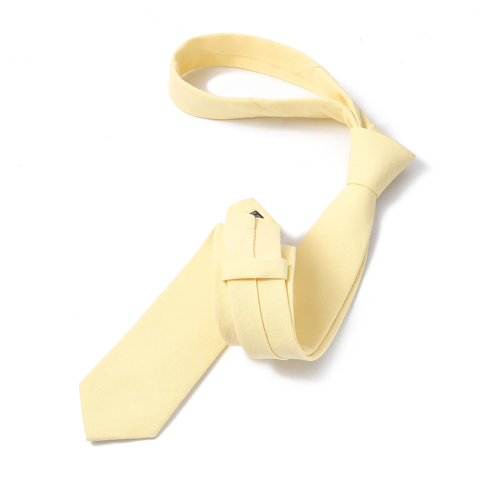 HOULIFE Corbatas para hombre, corbata sólida para hombre, corbatas delgadas de algodón a rayas para hombres, corbatas delgadas para hombre para fiesta de boda