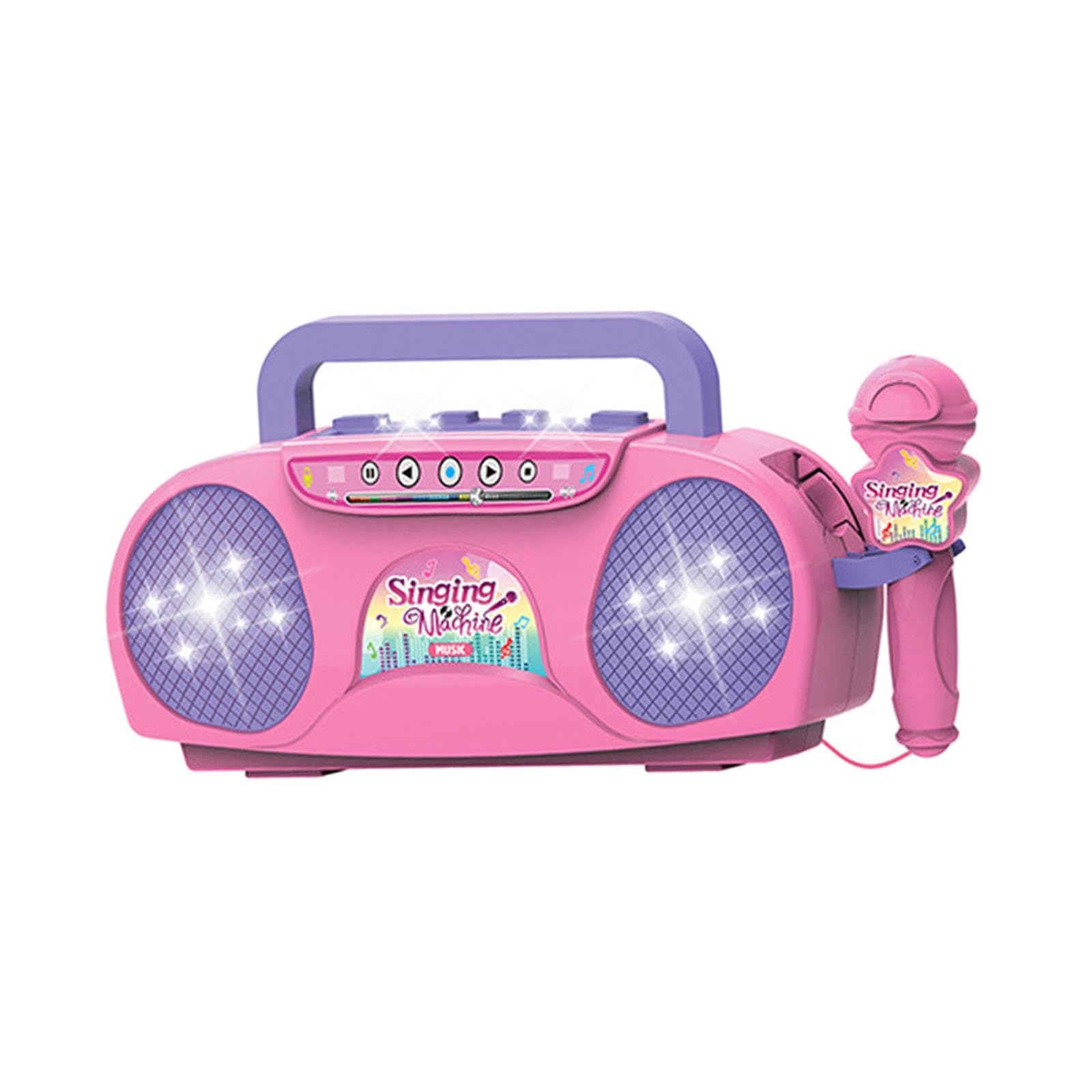 Sharplace Microfono per Bambini, Mini Altoparlante Multifunzione per, Giocattolo Educativo per La Scuola, attività All'aperto E a Casa, Rosa