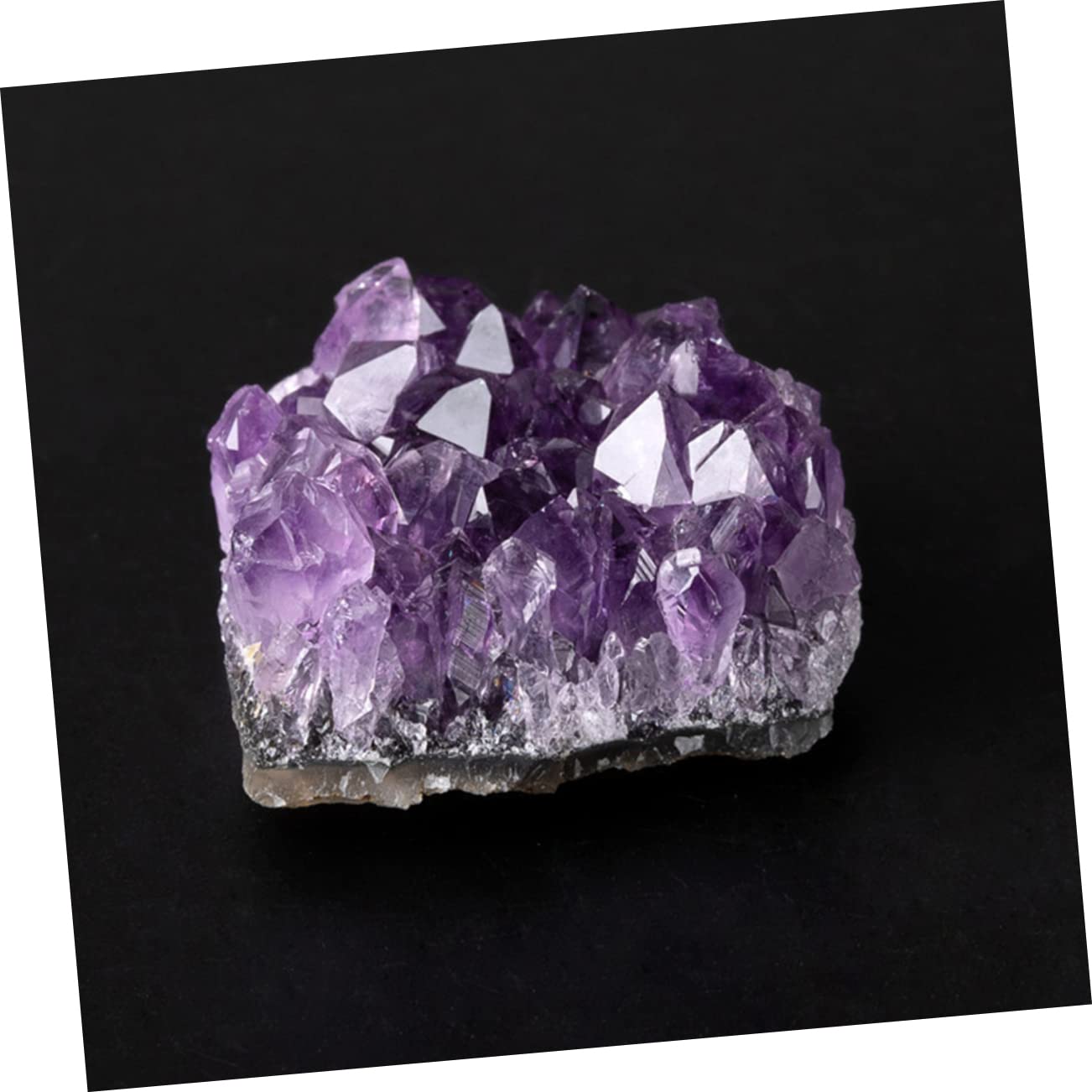 FRCOLOR 8stücke Irreguläre Amethyst Kristall Cluster Deko Steine Natürliche Heilsteine Für Wohn Und Büroschmuck Einzigartige Ornamente Für Elegante Raumgestaltung
