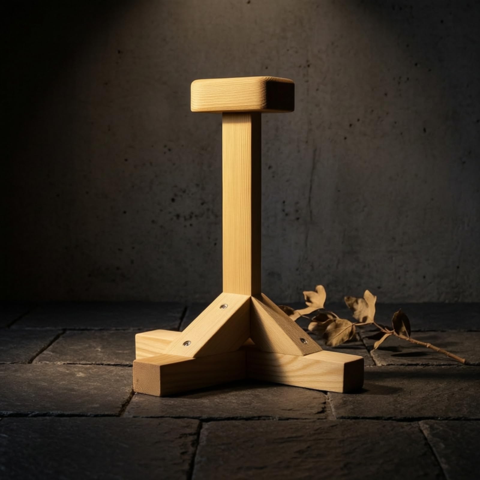 Entrenador de Equilibrio Manual Base de Madera para Handstand Construcción Resistente Poste Alto Agarre Ergonómico Reduce Fatiga Adecuado para Entrenamiento Funcional Estudio Hogar