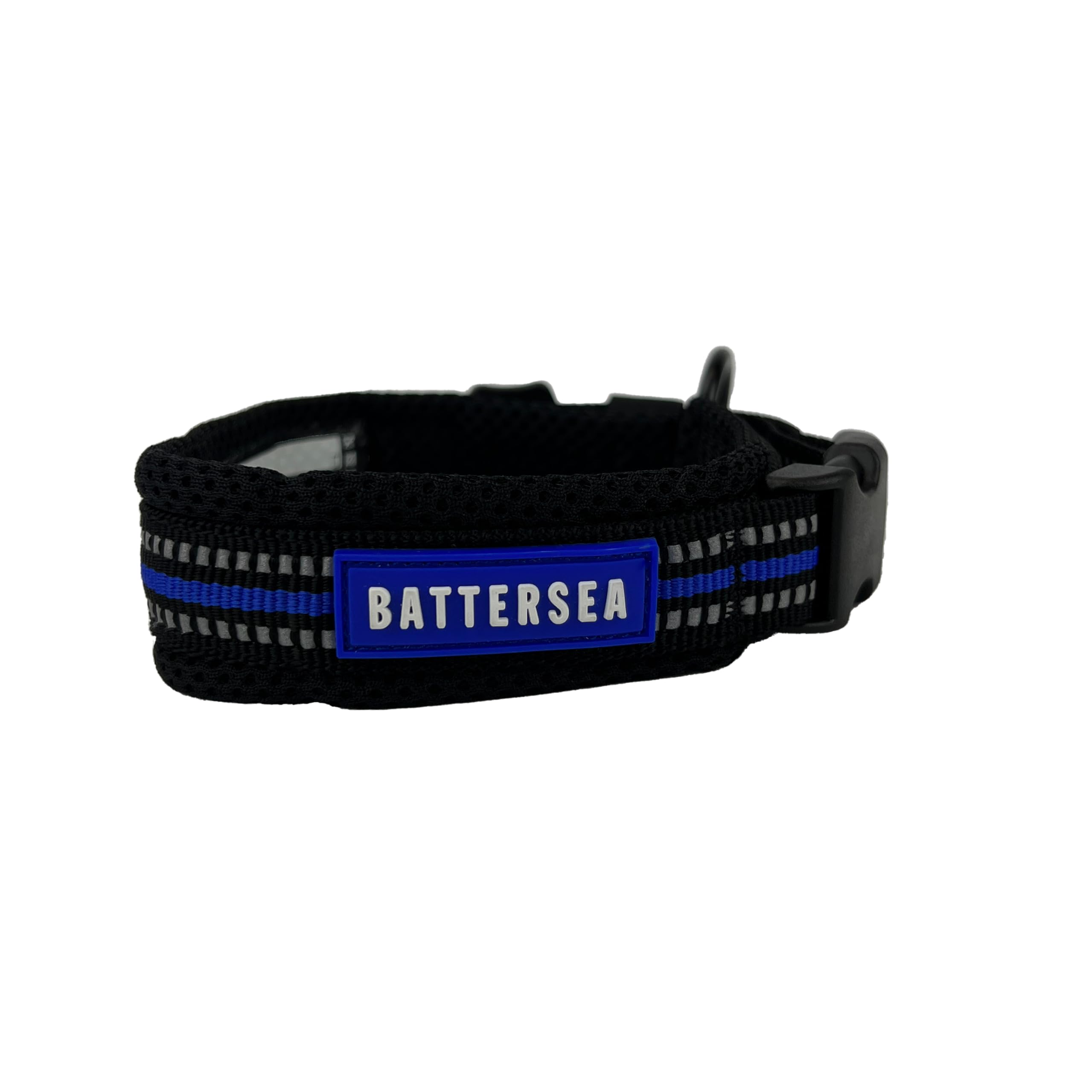 Battersea Reflective Dog Collar Blue XS