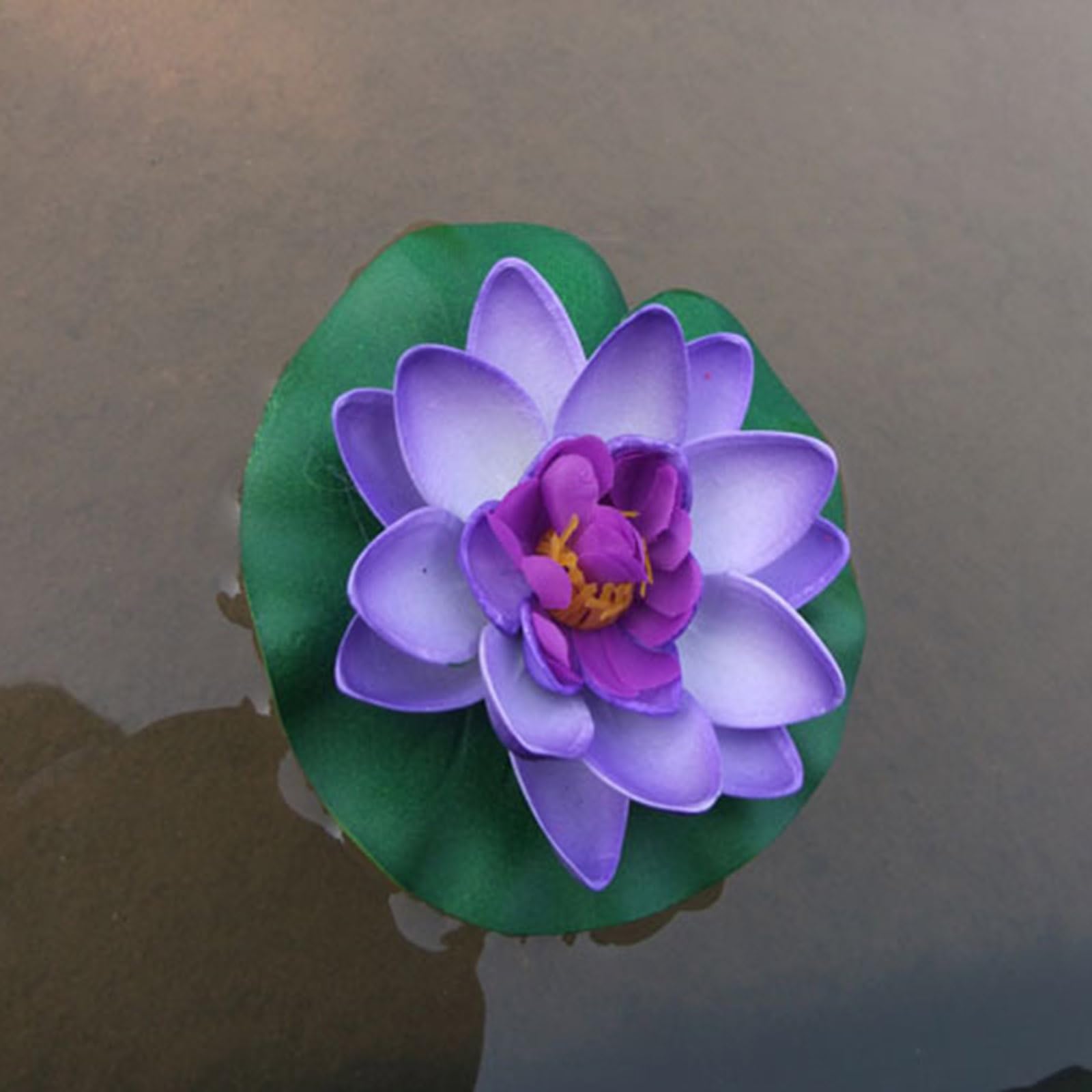 Knstliche schwimmende Teichpflanzen-Dekorationen fr Gartenteich,  knstliche schwimmende Blumen mit Blatt-Pad, 6 Stck : Amazon.de: Garten