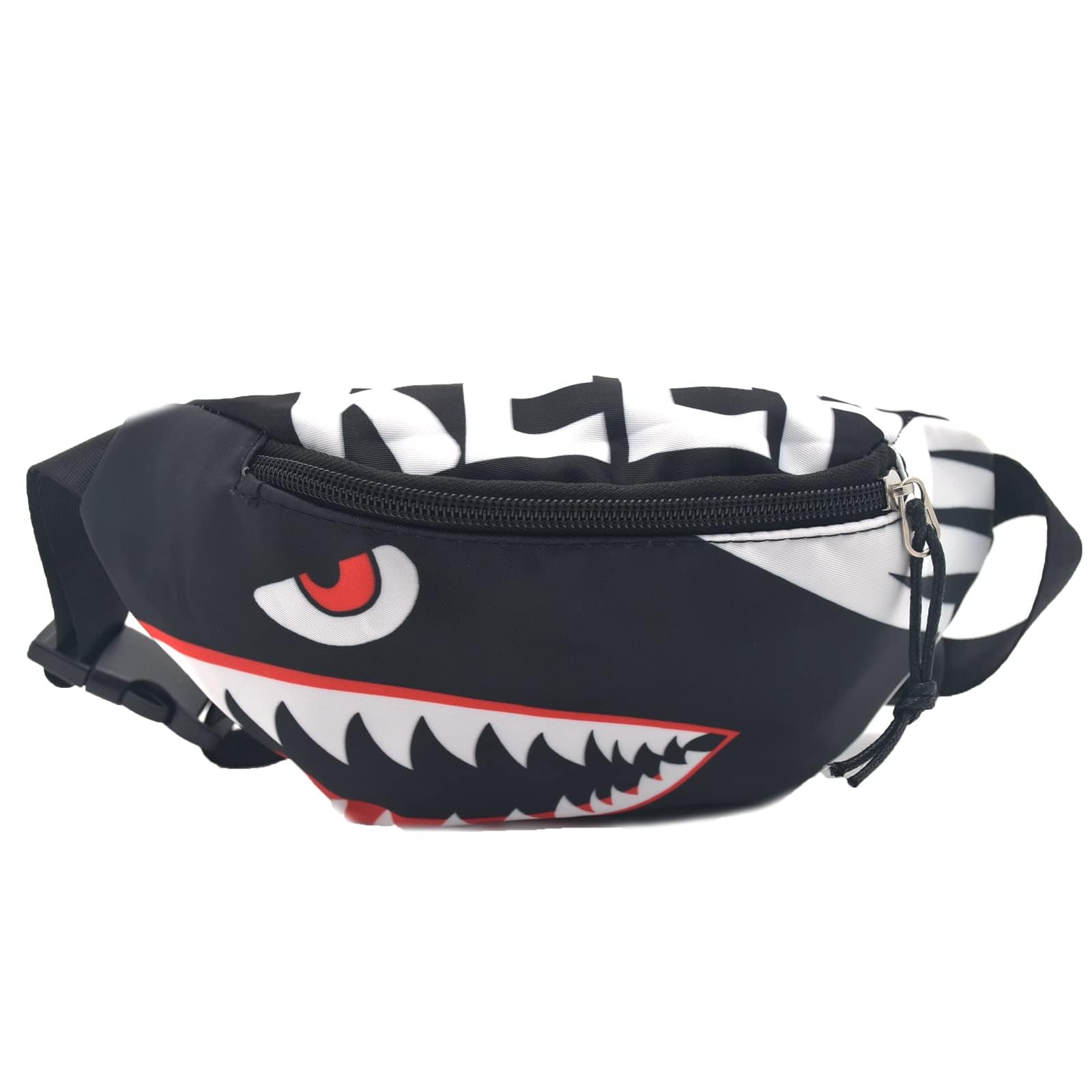 Dzxin Shark Fanny Pack,Kids Bum Bag Bumbag Cartoon Hipsack Belt Bag Waist Bag Fanny Pack Fabric Nylon Money Belt Crossbody Chest Bag for Children Grils Boys Running Hiking Travel Sports