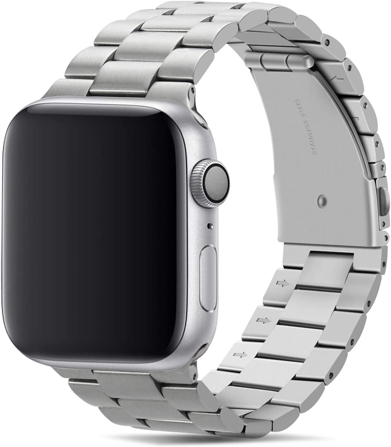 Printme Band Compatible with Apple Watch Belt 49mm 45mm 44mm 42mm, Stainless Steel Metal Replacement Strap Compatible with iWatch Ultra, Series 8 7 6 5 4 3 SE-picture-27