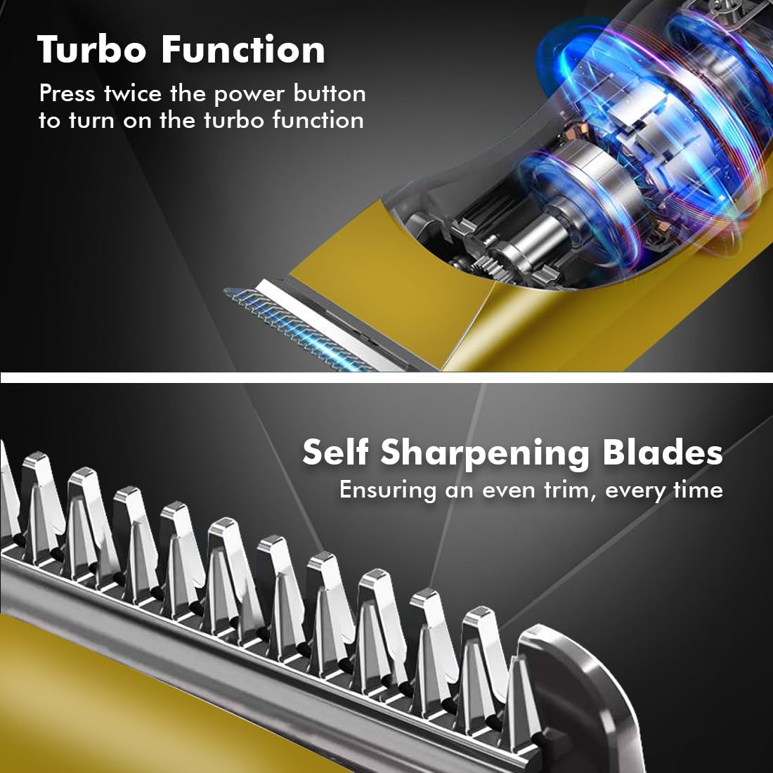 Man getting a haircut with the Nova NHT 1102 Trimmer, demonstrating ultimate styling and precision