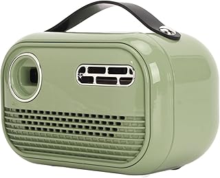 Portable DLP Projector, 100‑240V 854x480 Resolution 4K 1080P Mini Projector, Outdoor RGB LED (Green)