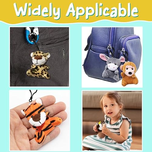 Miniatura 2 de CAMIRUS Paquete de 24 mini juguetes de peluche de animales, lindos juguetes surtidos de animales, pequeños juguetes de peluche, regalos para niños,