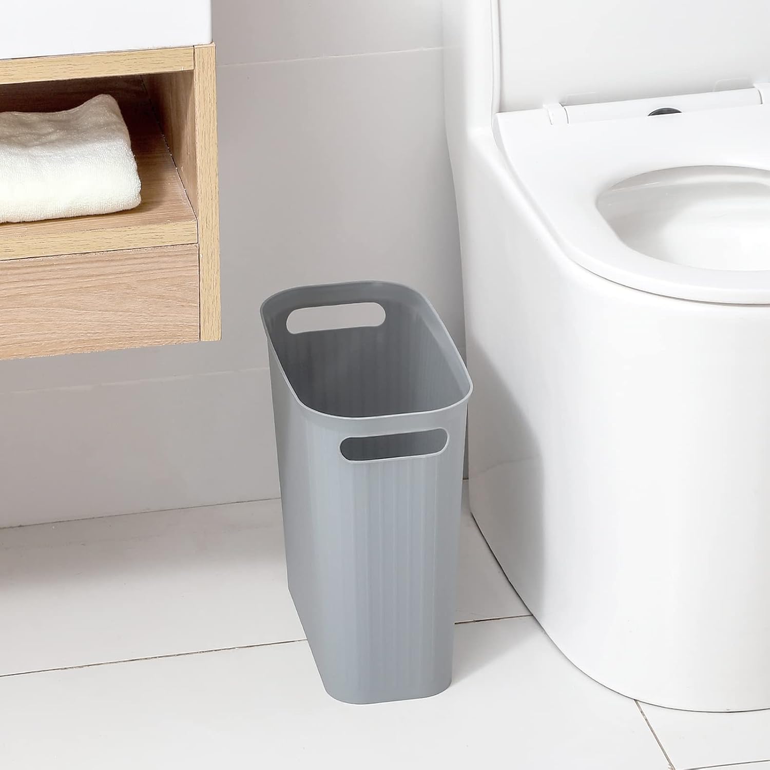 rejomiik Small Trash Can, Garbage Can Slim Waste Basket 3.5 Gallon