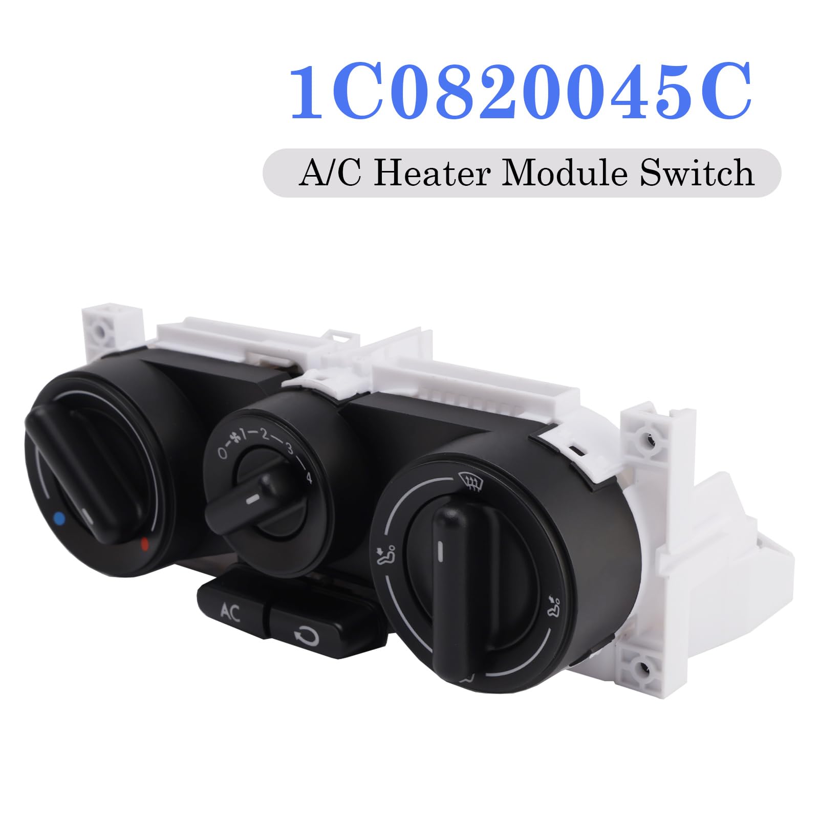 Topteng 1C0820045C A/C Heater Control Panel Climate Control Module Switch Apto para VW Beetle