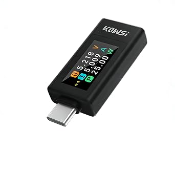 USB C Power Meter Tester, Type-C Fast Charger Detector with Color Display, 360W 30V 12A Digital Multimeter for Power Bank, Phone, Laptop, Charger, Cable Testing