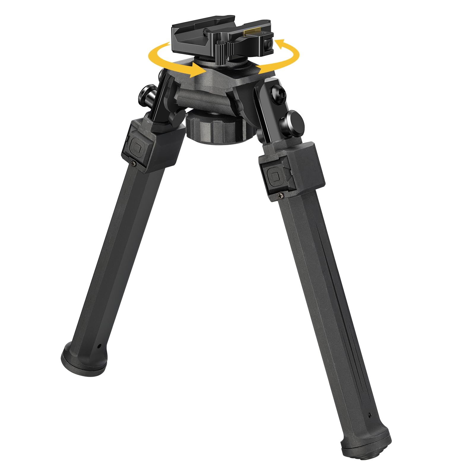 CVLIFERifle Bipod Tactical Bipods for Rifles Gun Rest Sturdy Portable Height Adjustable for Hunting and Shooting Black
