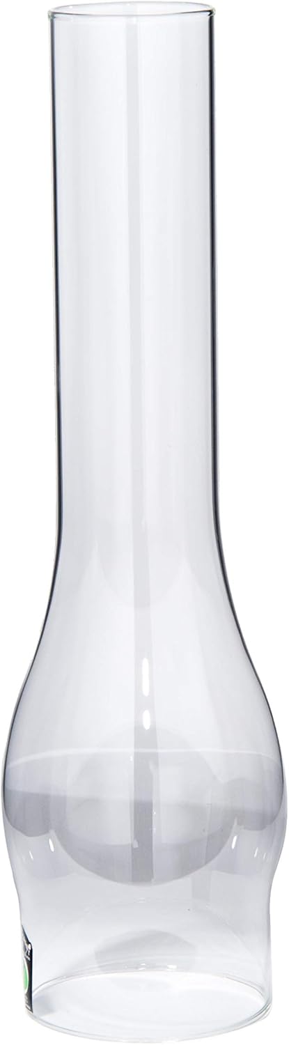 B&P Lamp® 3 Inch by 12 Inch Clear Glass Lamp Chimney to fit #2 Size Oil and Kerosene Style Burners for Vintage and Antique Style