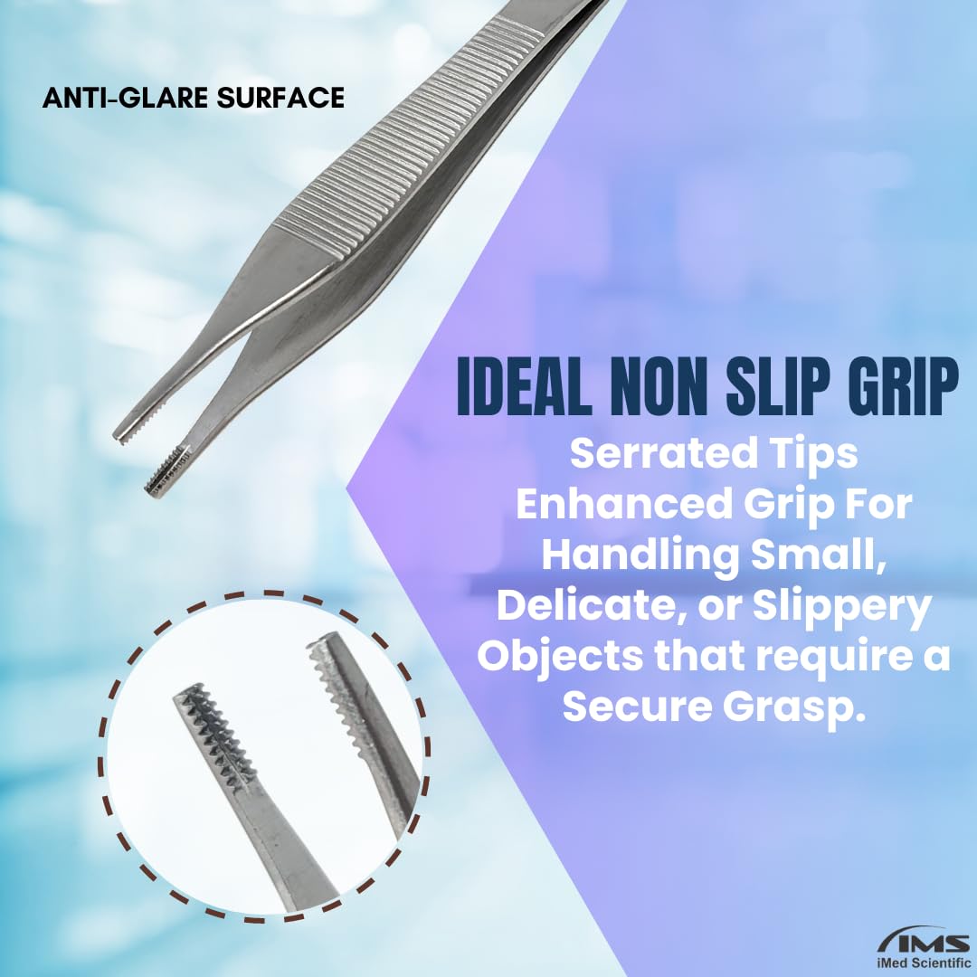 ADSON Forceps Tissue 1X2 Teeth ADSON Brown Forceps ADSON Dressing Forceps 4.75