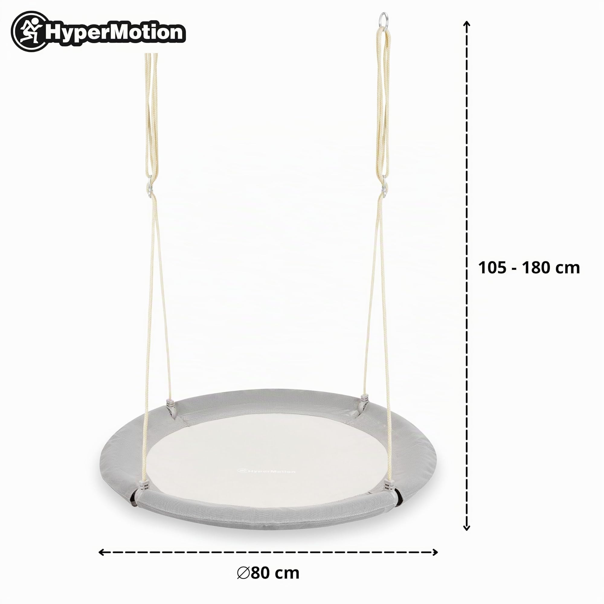 HyperMotion Altalena da Giardino 3-in-1 per Bambini e Adulti - Set con Dondolo, Nido Cicogna, Amaca - Struttura Acciaio Regolabile 180kg