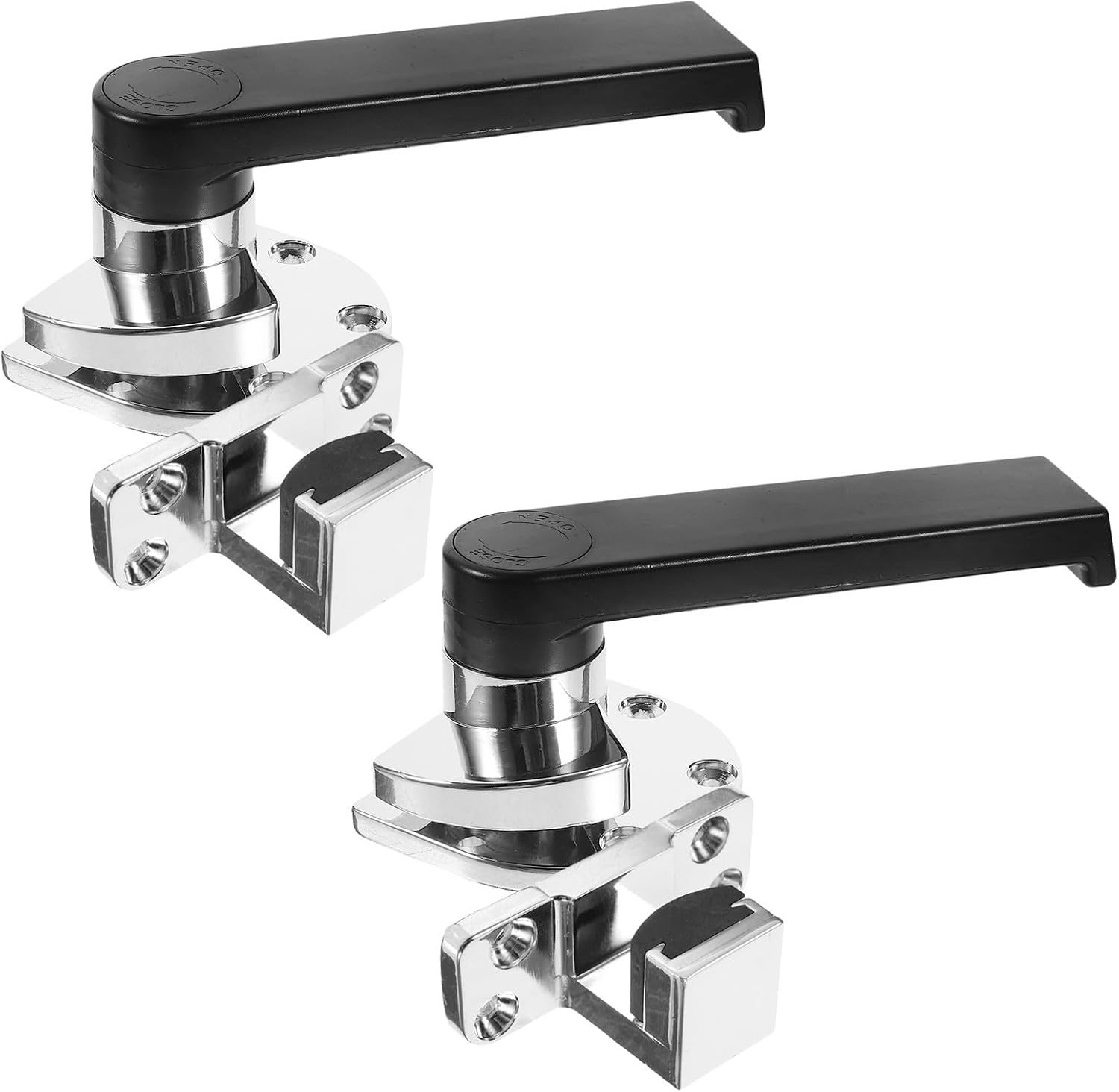 INOOMP 2pcs Heavy Duty Steam Cupboard Door Handle Latch for Commercial Kitchen and Oven Doors, Zinc Alloy Metal with Smooth Finish, Fingerprint Resistant, for Restaurants and Cold Storage