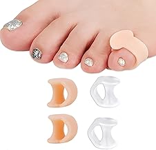 Gel Toe Separator - Small Toe Separator - 4 Toe Separators - Silicone Toe Separators - Overlapping Toes - Relieves Pressure and Pain