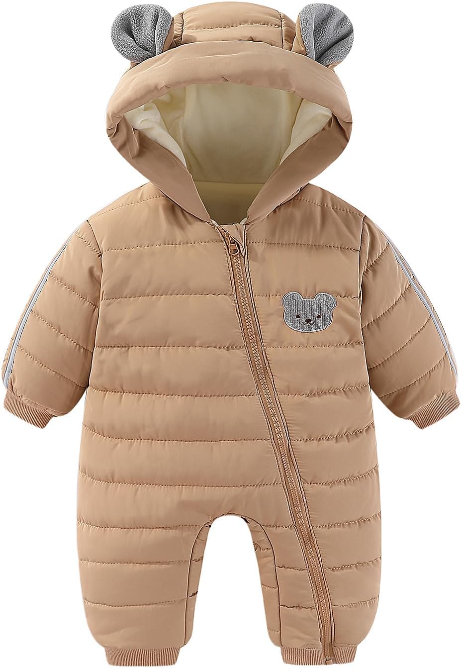 JiAmy Infant Snowsuit Baby Hooded Winter Clothes Baby Bear Outfit Zipper Romper Jumpsuit JiAmy Infant Snowsuit Baby Hooded Winter Clothes Baby Bear Outfit Zipper Romper Jumpsuit