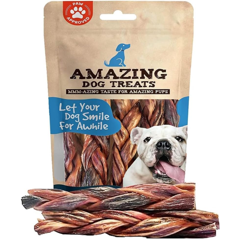 Amazing Dog Treats Braided Gullet Stick