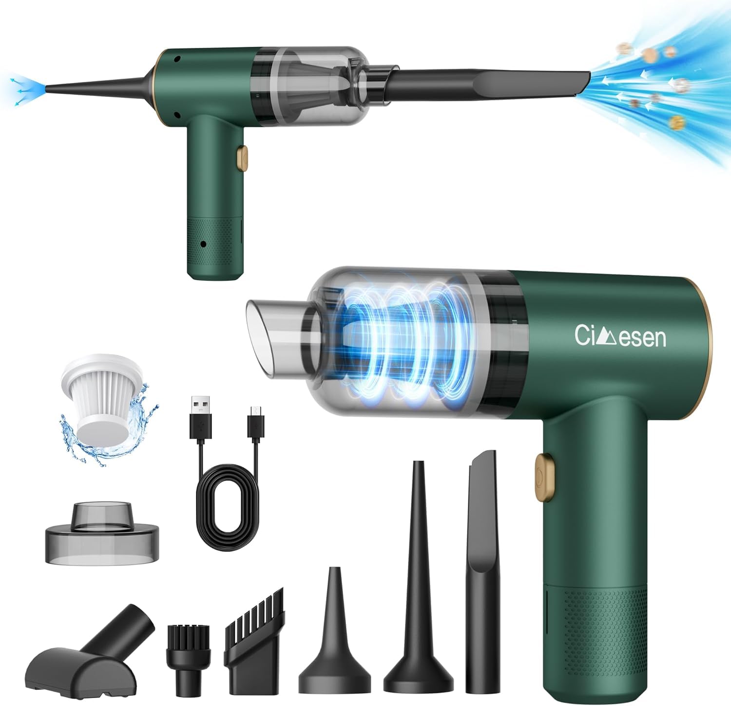 Amazon.com - Cimesen Car Vacuum Portable 4 in 1 Vacuum Cleaner