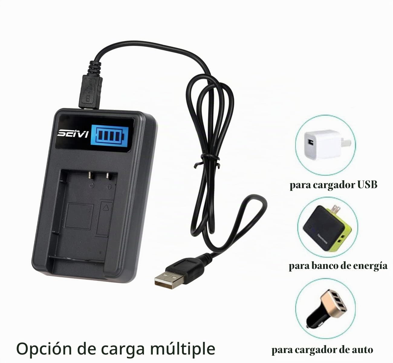 Amazon.com: Cargador de batería para Canon PowerShot SD1200 es