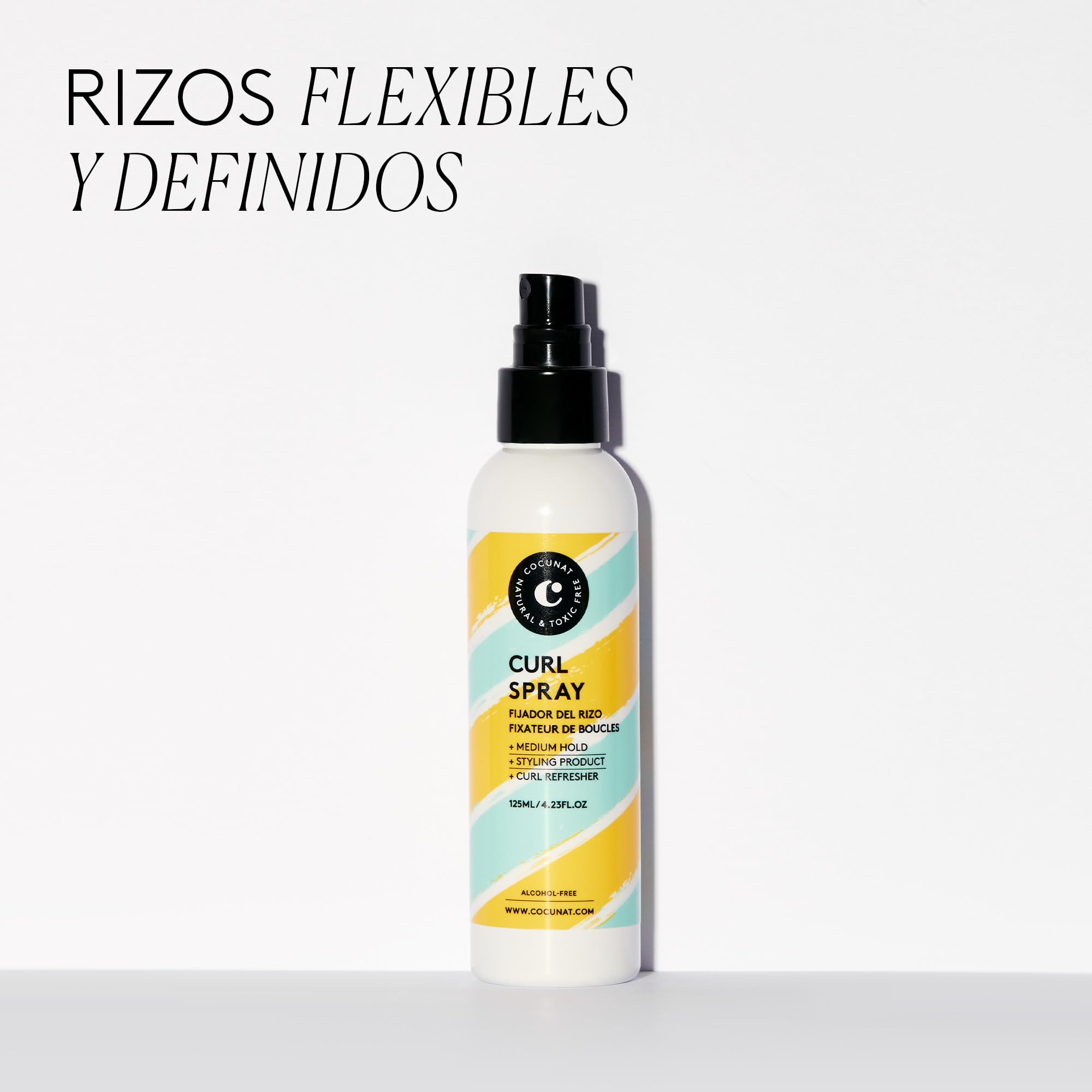 COCUNAT - Pack Esenciales para Rizos - Acondicionador Leave In + Gel Definidor + Sérum Capilar + Spray Fijador - Método Curly - Hidrata, Nutre, Define y Elimina Frizz - Sin Siliconas ni Parabenos