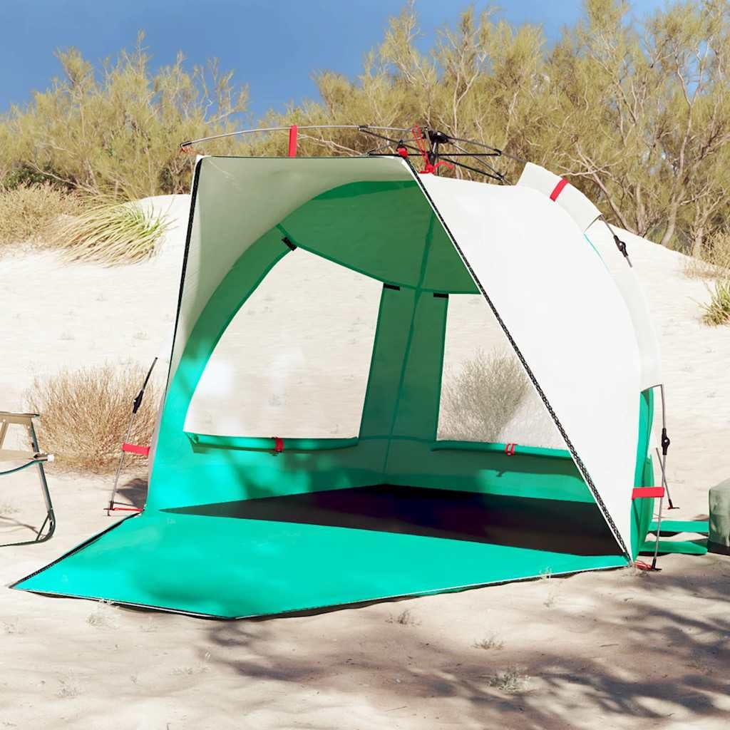 Mangloder Strandzelt Personen Grau wasserdicht mit Quick-Release-System für Camping, Outdoor, Strand und Garten, leicht, kompakt, Winddicht, UV-beständig, ideal für Reisen und Festivals