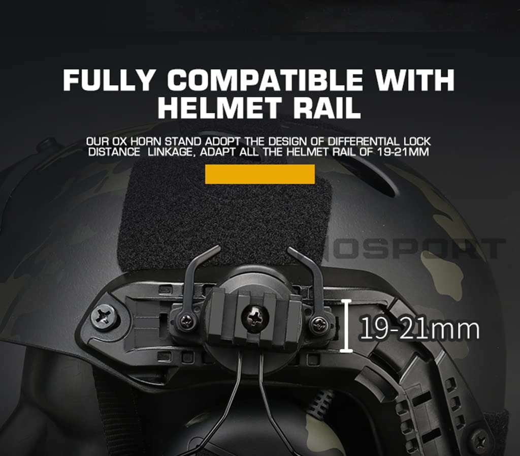 Auriculares tácticos de Caza táctica del ejército Airsoft Paintball Headset Casco Militar CS Wargame Headphone PTT Walkie Talkie