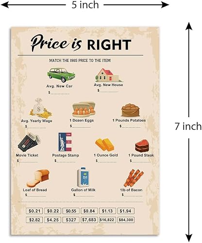 Miniatura 2 de Juegos de fiesta de cumpleaños número 40, juegos Price is Right, suministros de fiesta de cumpleaños para adultos, divertido juego de fiesta de los