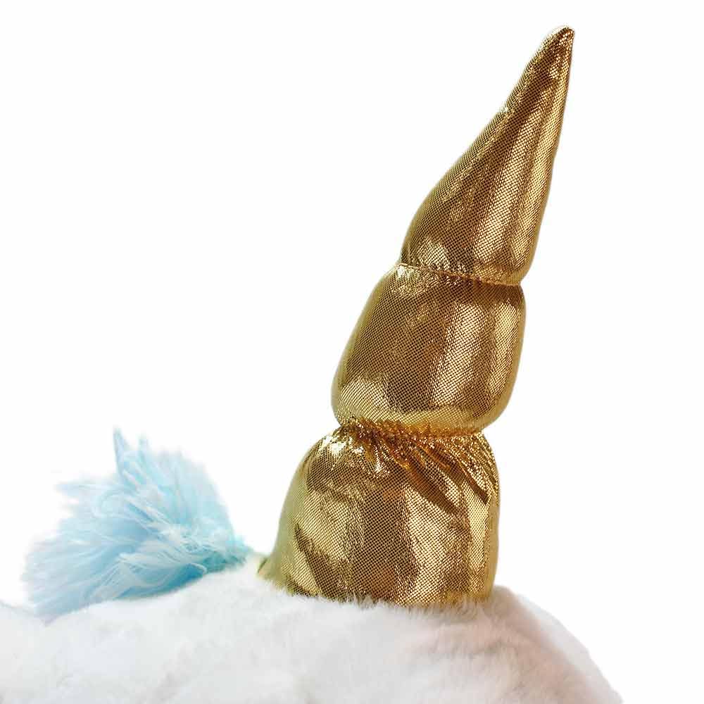 BEMIRO XXL Einhorn Kuscheltier – ca. 90 cm – großes Plüschtier mit goldenem Horn und Glitzerherzen – Farben Rosa oder Weiß wählbar
