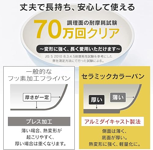 Miniatura 5 de Iris Ohyama CC-SE14NP (ahorro de tiempo, ahorro de energía), juego de 14 piezas, IH Gas Fire, 10.2 pulgadas (10.2 in), 7.9 pulgadas (7.9 in),
