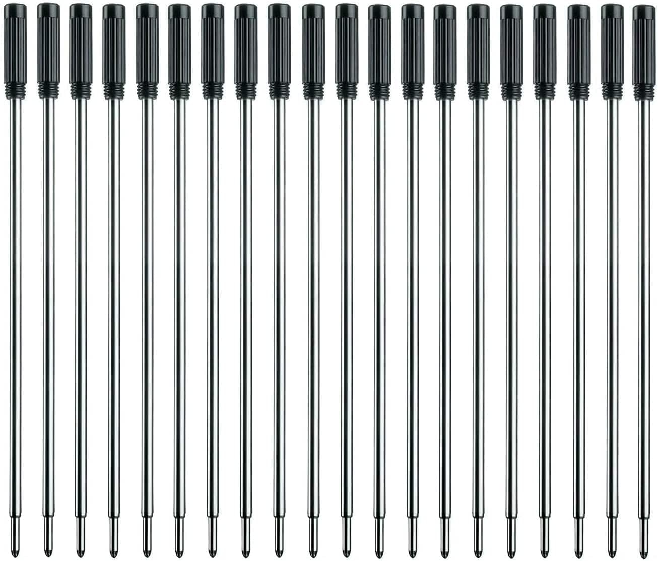 MengRan 4.5'' Cross Compatible Ballpoint Pen Refills, Medium Point Pen