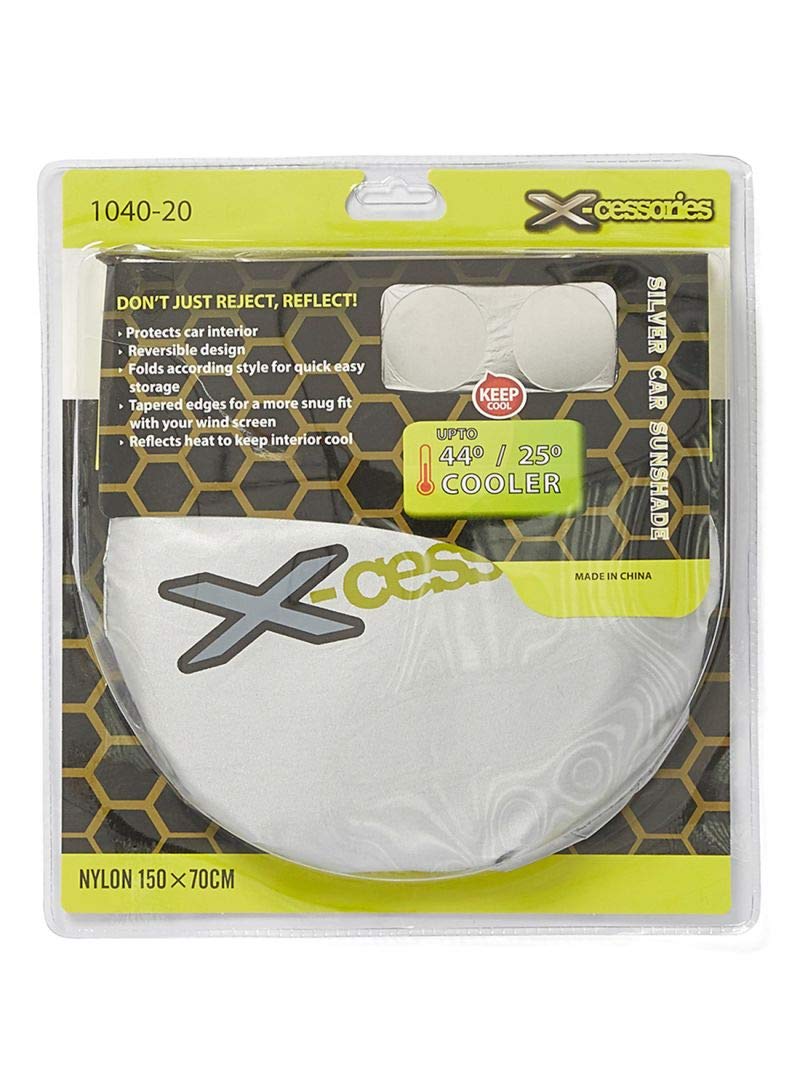 XcessoriesSpring Silver Car Sunshade