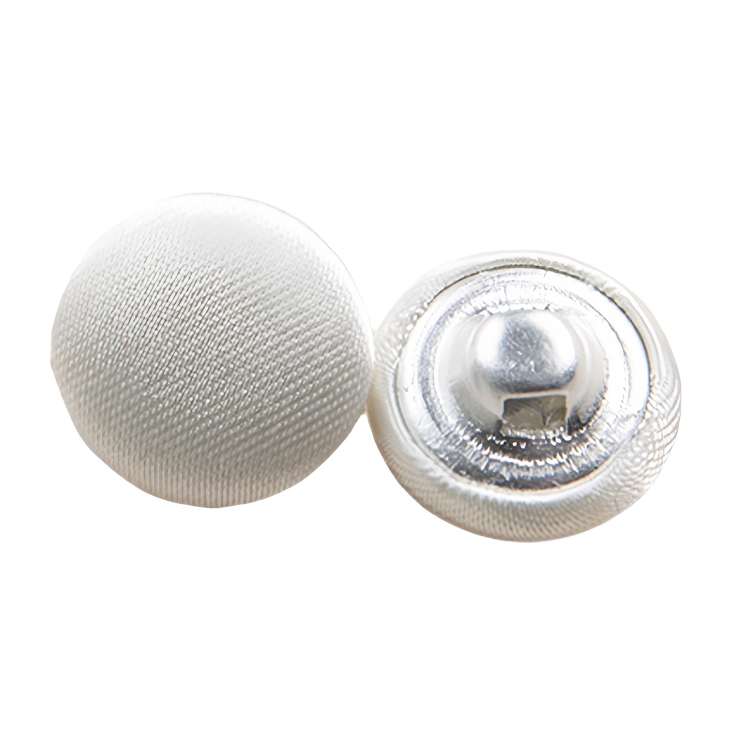 10 Pcs Satin Covered Metal Shank Buttons Cloth Buttons for Wedding Dress Tuxedo Suits