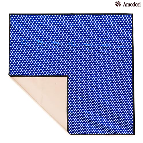 Image of Waterproof Bed Server Mat /Food Mat /Bedsheet Protector | Reversible | 2-Layer Heavy Material | Multi-Purpose Place Mat (Colour & Print May Vary) (polka-13)