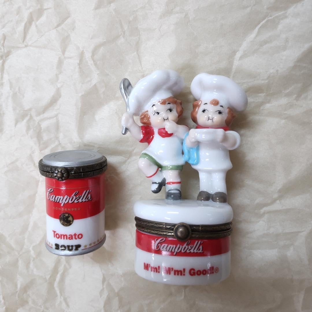 Campbellkids キャンベルキッズ 陶器小物入れ 2点 ヒンジボックス