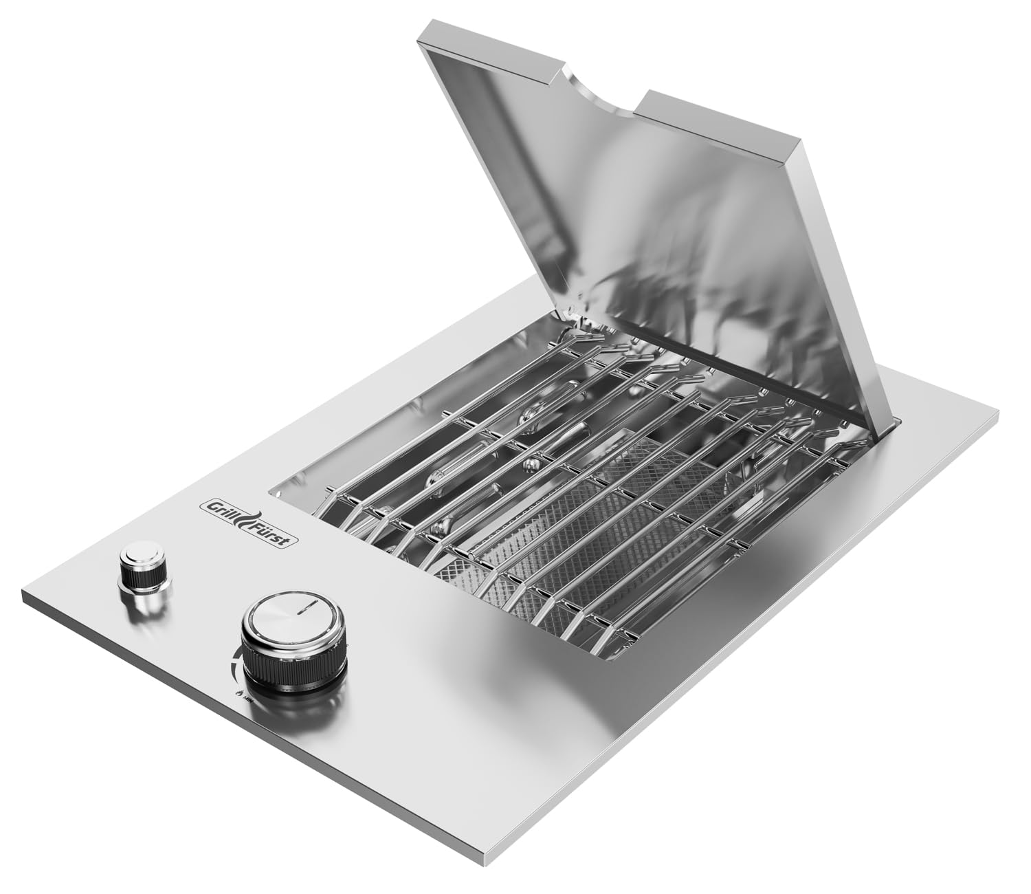 Grillfürst Einbau Infrarotbrenner Drop-In für Outdoor Küche - Hochleistungs Infrarot Grillbrenner aus Edelstahl, Sizzle Zone zum scharfen Anbraten - BBQ Einbau Zubehör