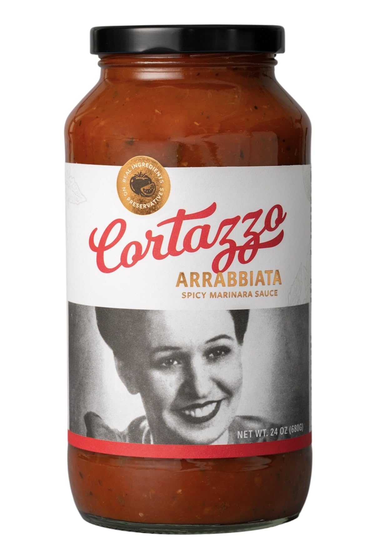 Cortazzo Arrabbiata Sauce - Spicy Marinara Pasta Sauce | Tomato Sauce Made with Fresh & All-Natural Ingredients | Non GMO, Vegan, Gluten Free
