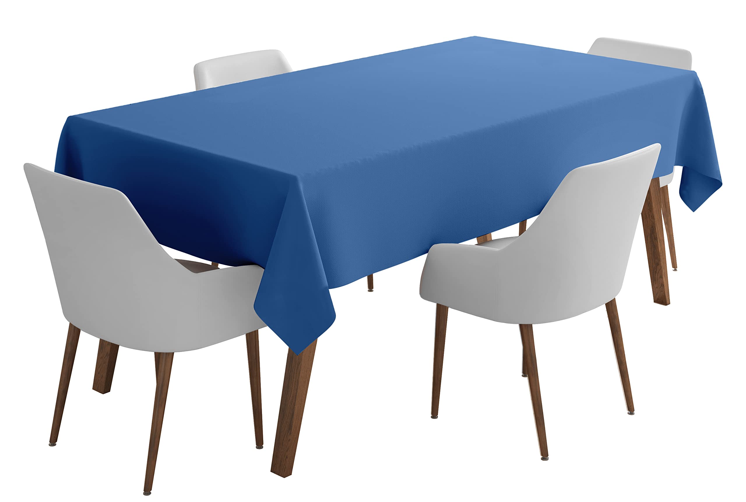 Vargottam Indoor/Outdoor Tablecloth 58 x 102 Inch Rectangular Tablecloth Waterproof Patio Table Cloths, Spring/Summer Table Covers for Backyard Circular Table/BBQs/Picnic - Medium Blue โ image 1