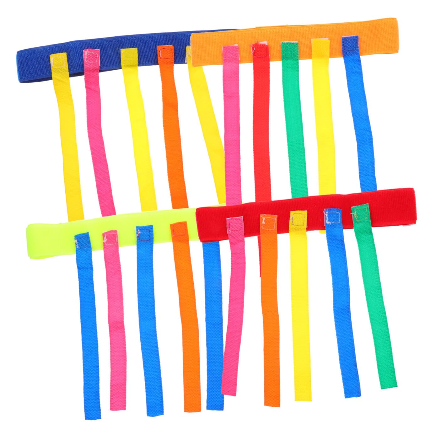 Jeu de Ceinture de Queue de Capture 4pcs Ceintures en Tissu Oxford pour Garçon et Filles Jeux pour Garçon et Filles Extérieur Interaction Parent-garçon Plusieurs Styles