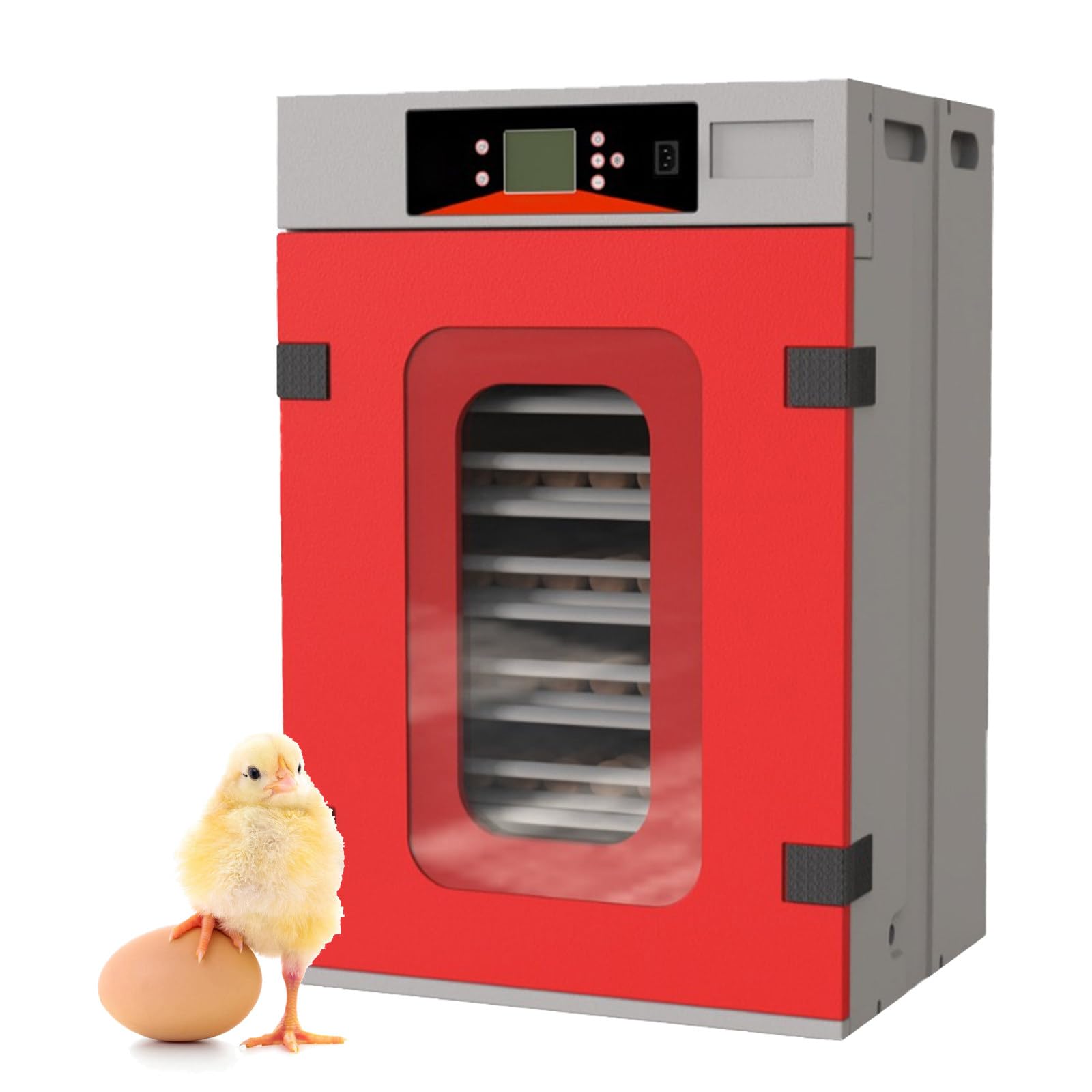 Incubadora de huevos con giro, control de humedad y monitor LED para incubar huevos de gallina