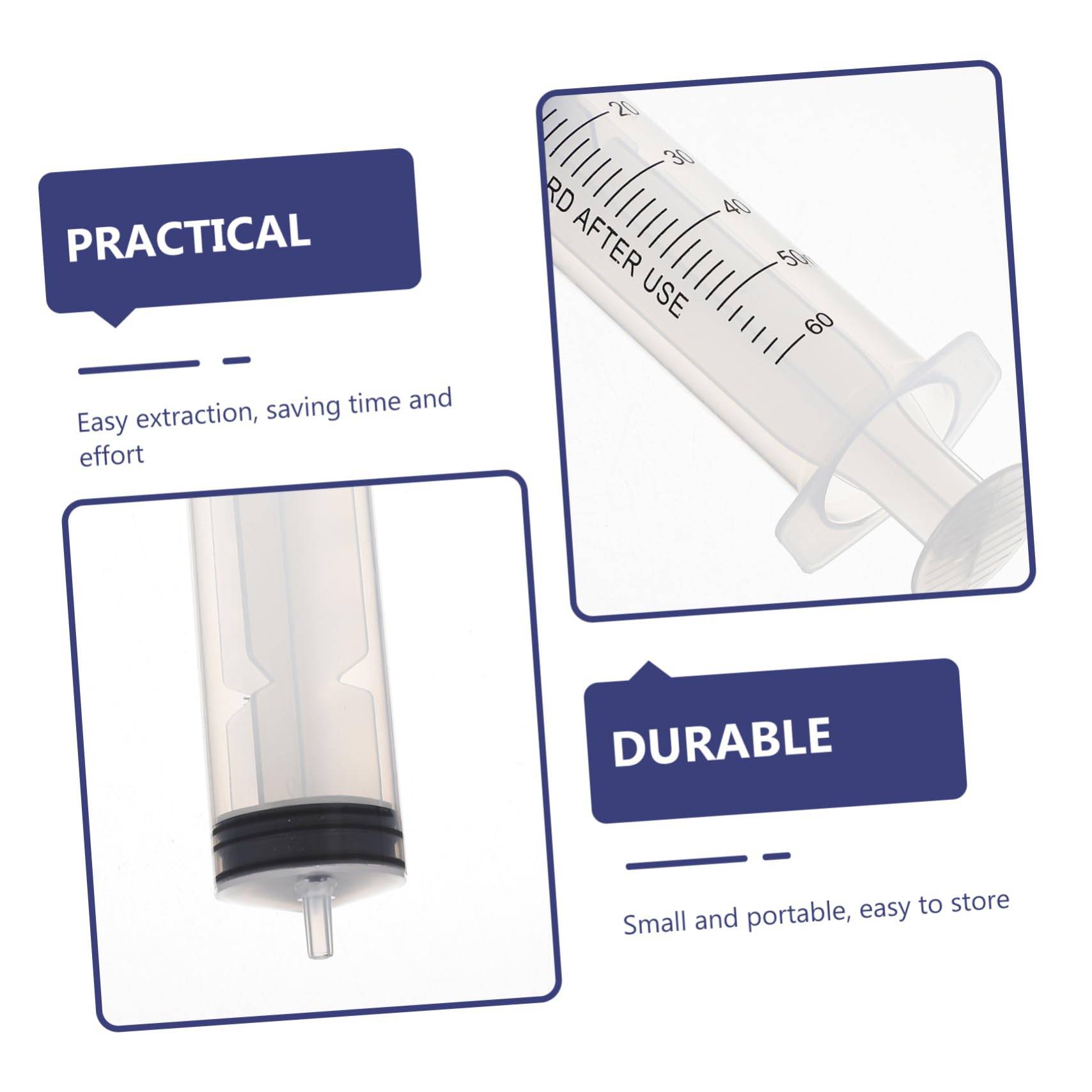 Siringa senza Ago 30ml in Plastica Bianca 30 Pezzi | Misurare Liquidi, Dosaggio e Prelievo, Formato Leggero e Facile da Trasportare