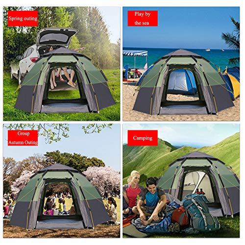 Tente pop-up camping familiale imperméable 3-4 personnes