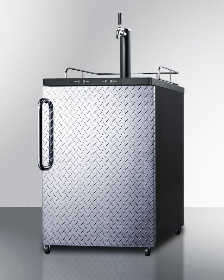 Summit SBC635MDPL - Dispensador de vino, plateado con placa de diamante 2