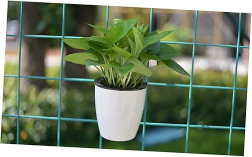 Miniatura 2 de GANAZONO Maceta de almacenamiento de agua para colgar en la pared, maceta de riego automático de plástico para colgar en la pared, soporte para