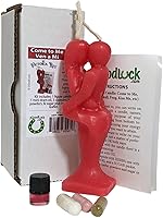 Vista 1 de Rojo vela "Come to Me" de 5.75 pulgadas – para rituales y hechizos.